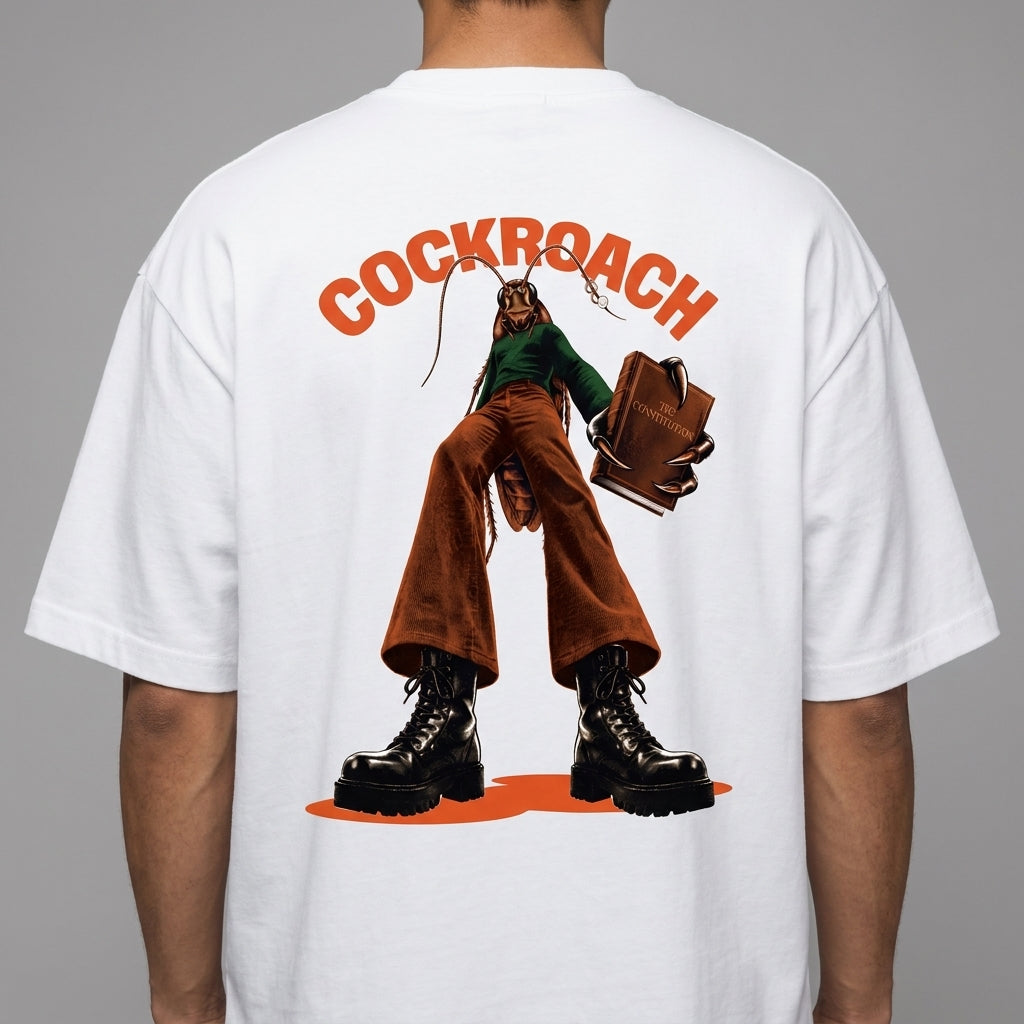 Cockroach Constitution Unisex Terry Oversized Tee