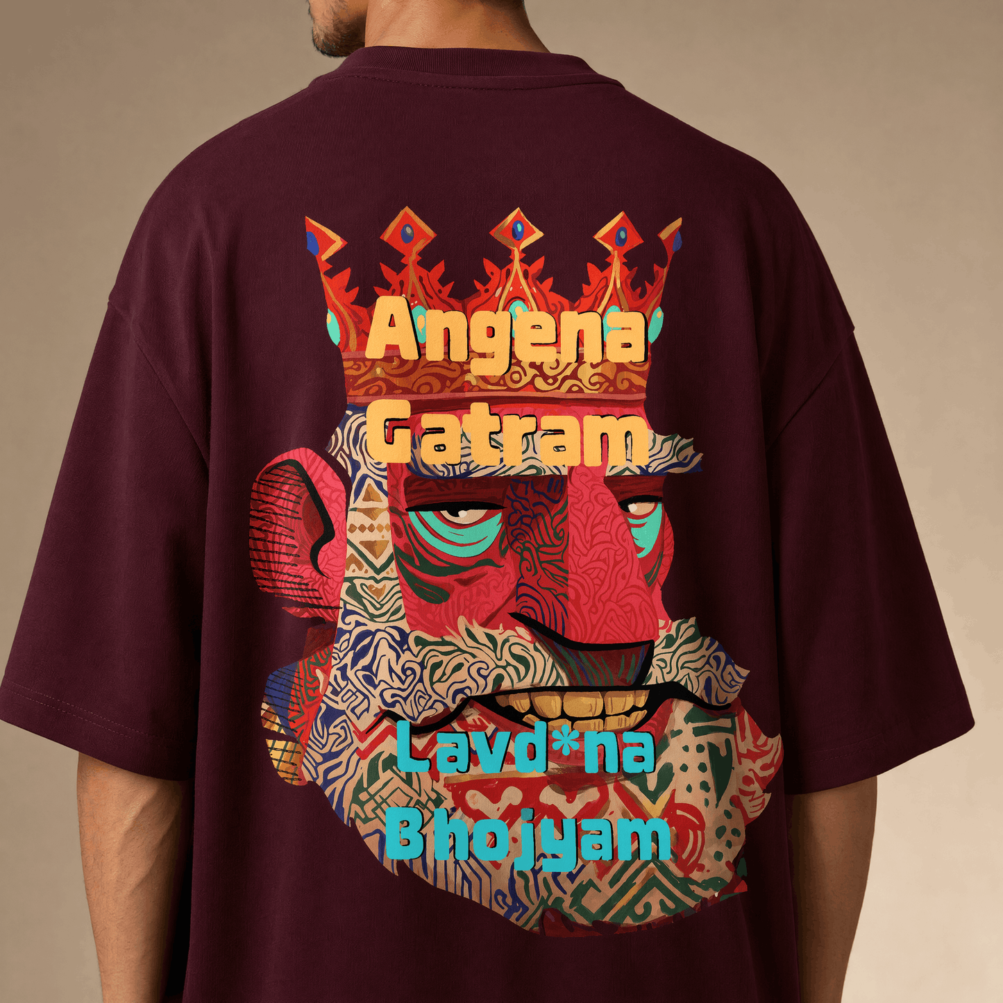 Bhojyam Unisex Terry Oversized Tee