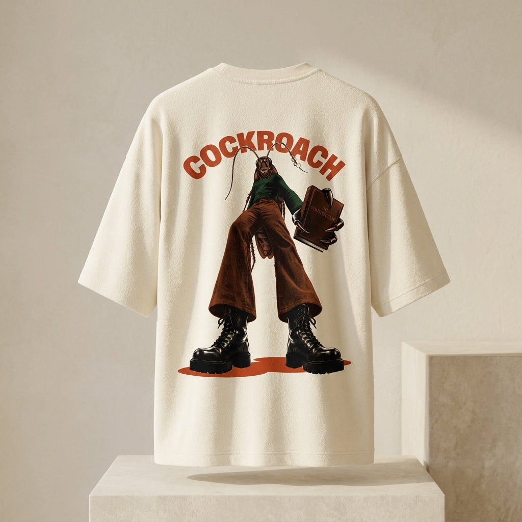Cockroach Constitution Unisex Terry Oversized Tee