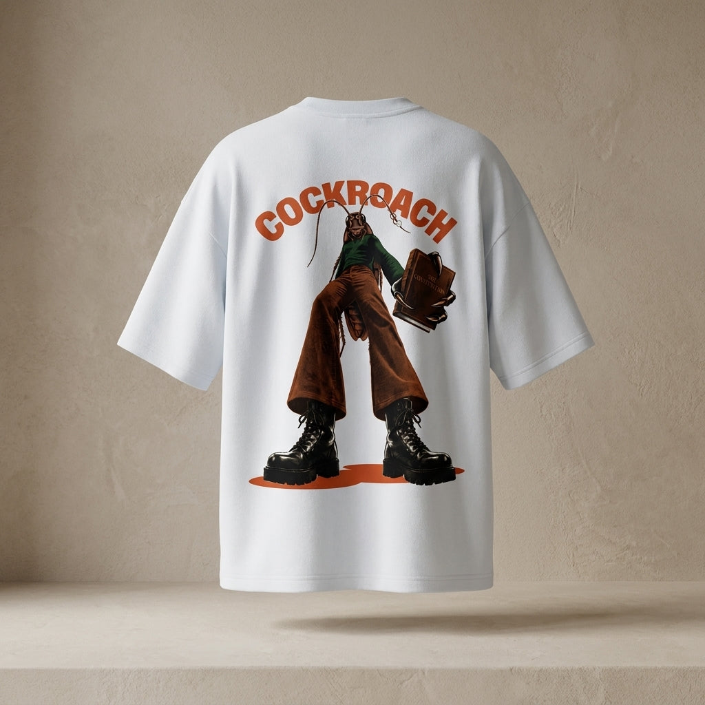 Cockroach Constitution Unisex Terry Oversized Tee
