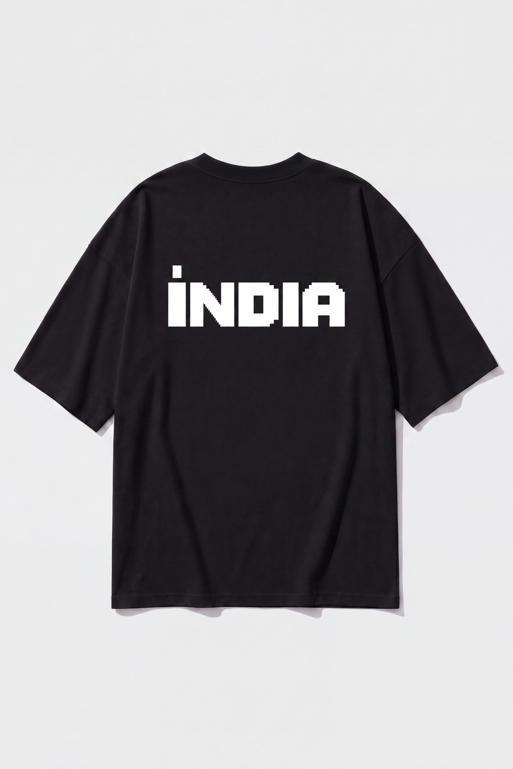 India Tee — Black, back print