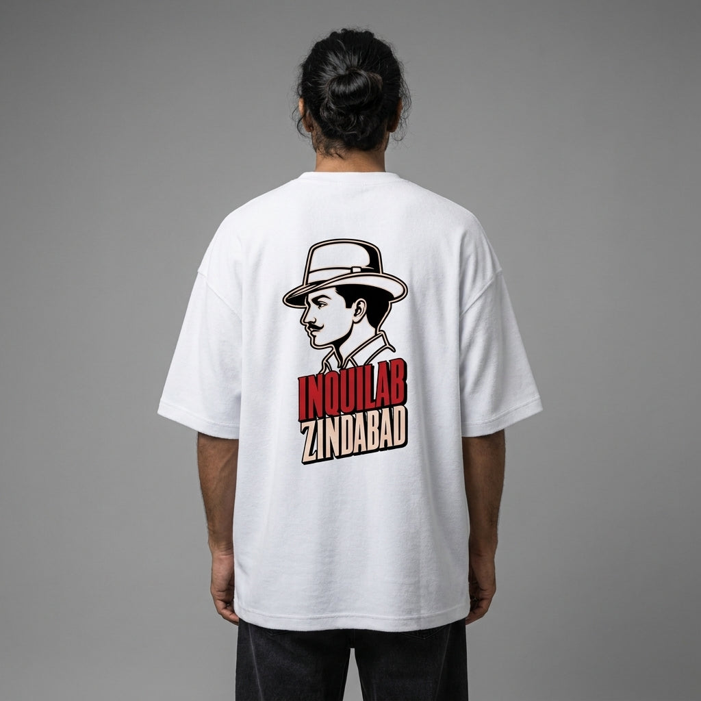 Inquilab Zindabad Unisex Terry Oversized Tee
