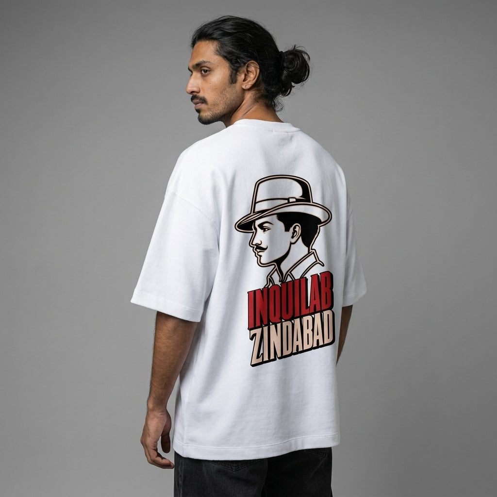 Inquilab Zindabad Unisex Terry Oversized Tee