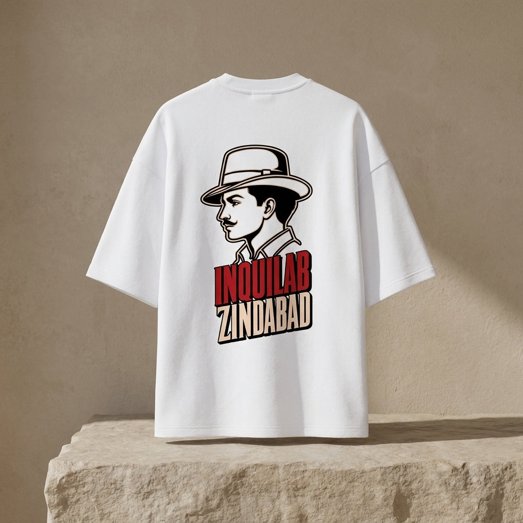 Inquilab Zindabad Unisex Terry Oversized Tee