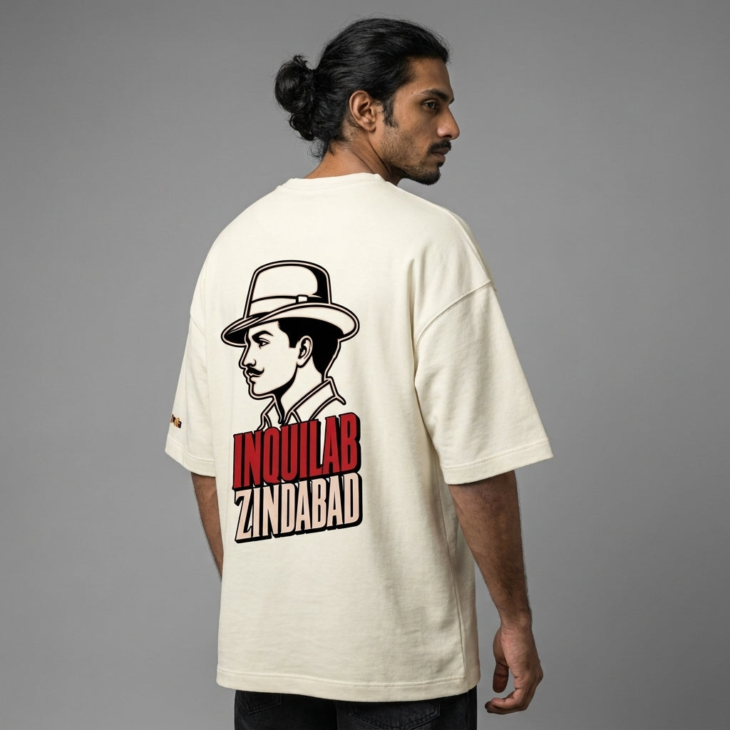 Inquilab Zindabad Unisex Terry Oversized Tee