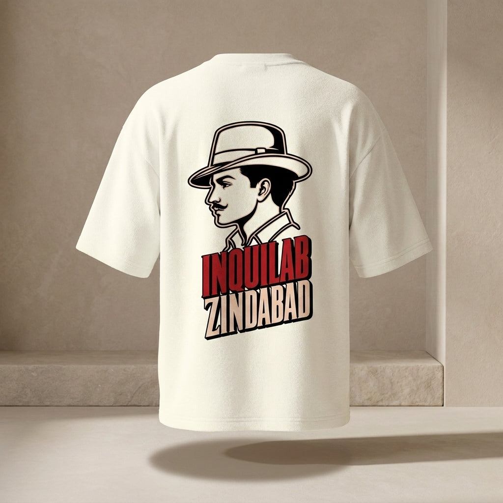 Inquilab Zindabad Unisex Terry Oversized Tee
