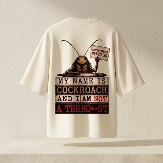 I Am Cockroach Unisex Terry Oversized Tee