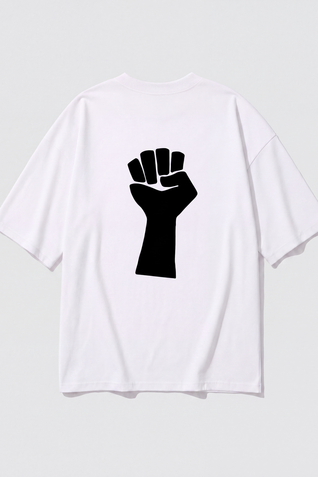 Resist Tee — White, back print
