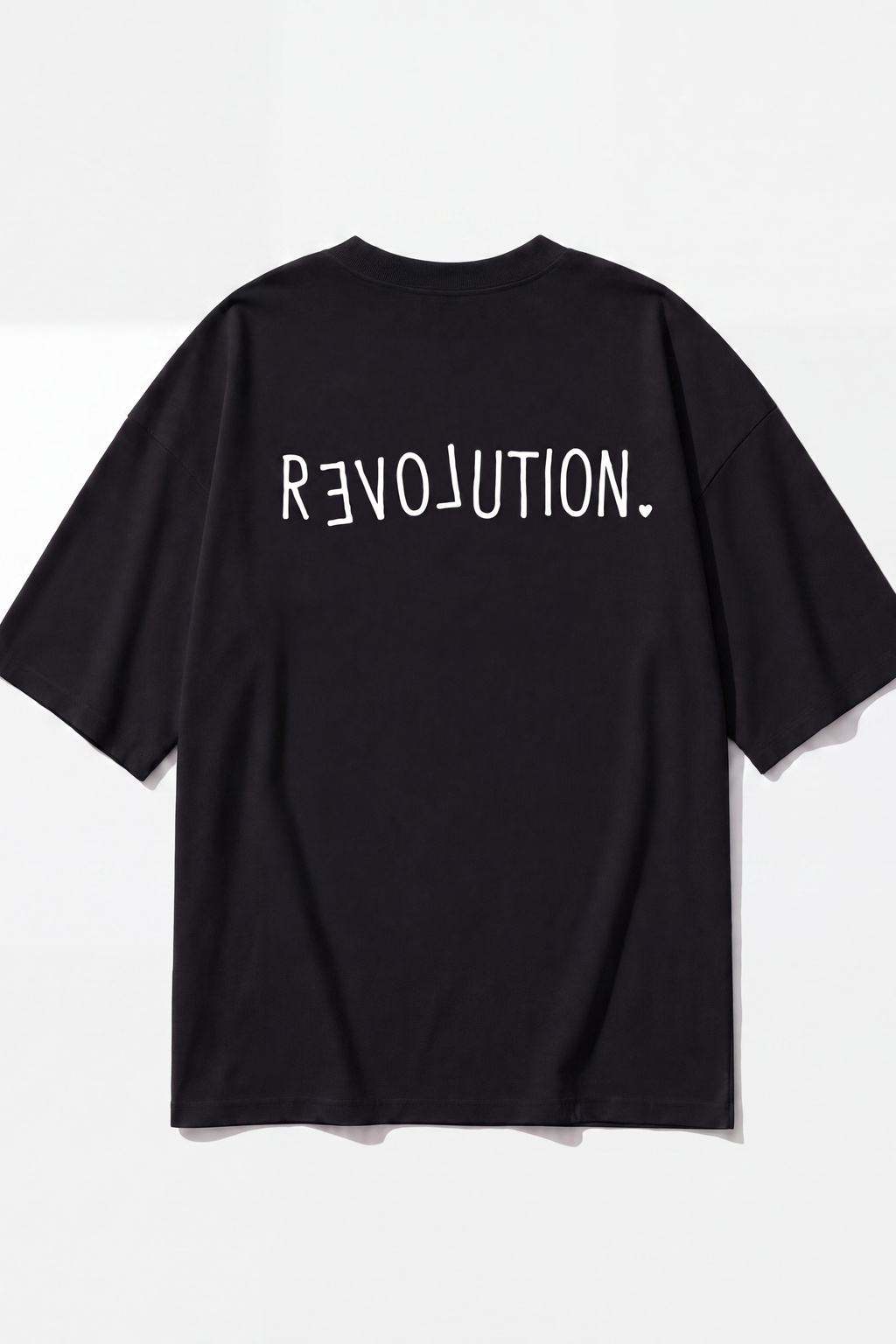 Rloveution Tee — Black, back print